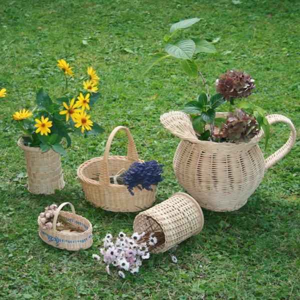 Frühlingsdeko Korb zum Selberflechten für den Garten | Bastelschachtel