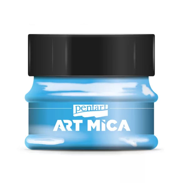 Pentart Art Mica Effekt-Glitterpulver - golden blau