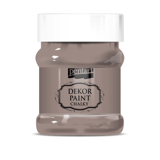 Pentart Dekor Paint Chalky matt 230ml - vintage braun