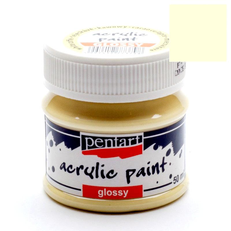 Pentart Acrylfarbe glänzend 50ml - milchkaffe - Bastelschachtel - Pentart Acrylfarbe glänzend 50ml - milchkaffe