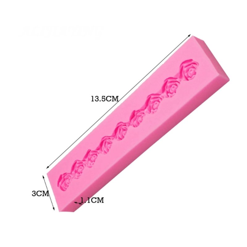 Silikonform - Rose border - Bastelschachtel - Silikonform - Rose border