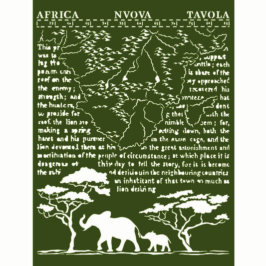 Schablone 20x25cm - Savana Africa - Bastelschachtel - Schablone 20x25cm - Savana Africa