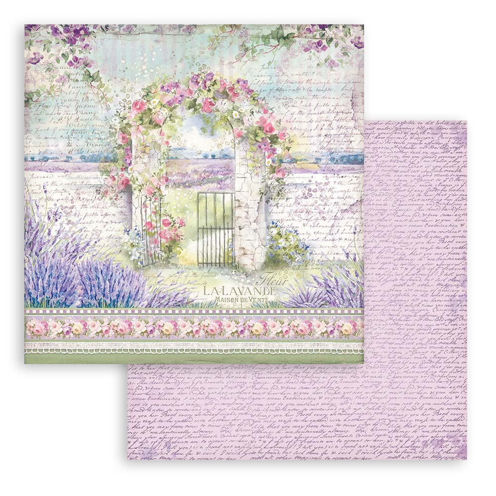 Scrapbook Papier 30,5x30,5cm - Provence arch - Bastelschachtel - Scrapbook Papier 30,5x30,5cm - Provence arch