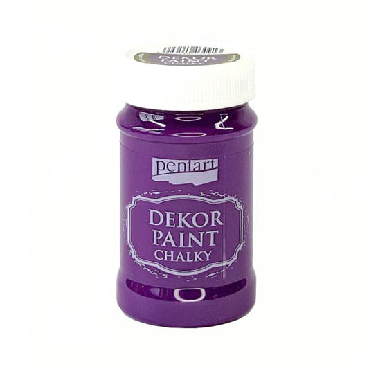 Pentart Dekor Paint Chalky matt 100ml - aubergine - Bastelschachtel - Pentart Dekor Paint Chalky matt 100ml - aubergine