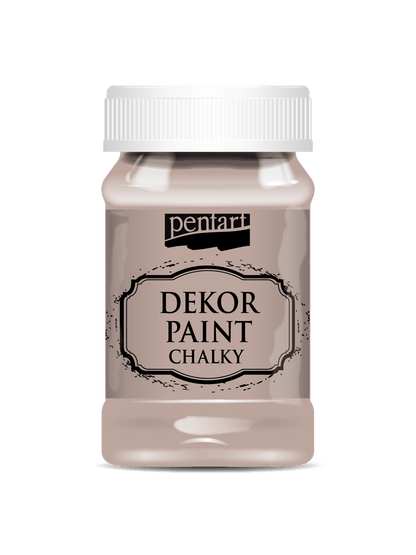 Pentart Dekor Paint Chalky matt 100ml - vintage braun - Bastelschachtel - Pentart Dekor Paint Chalky matt 100ml - vintage braun