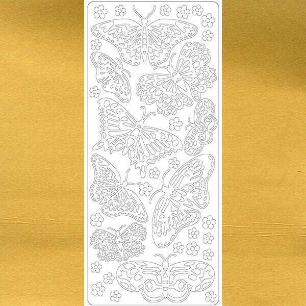 Konturensticker - Butterfly gold - Bastelschachtel - Konturensticker - Butterfly gold