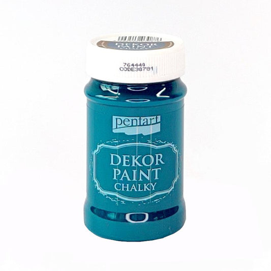 Pentart Dekor Paint Chalky matt 100ml - marineblau - Bastelschachtel - Pentart Dekor Paint Chalky matt 100ml - marineblau