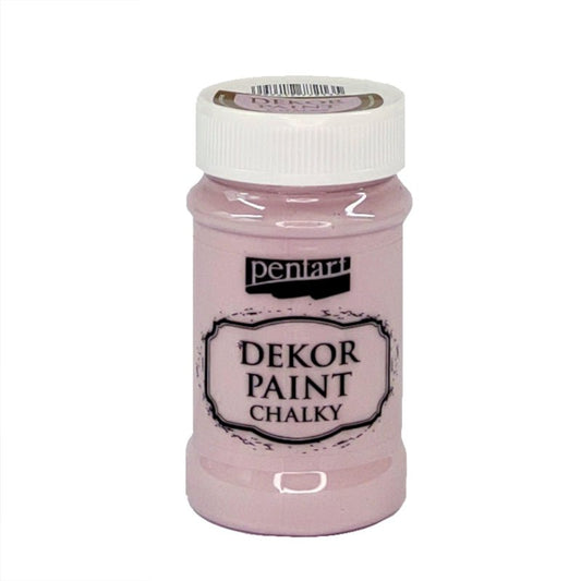 Pentart Dekor Paint Chalky matt 100ml - viktorian pink - Bastelschachtel - Pentart Dekor Paint Chalky matt 100ml - viktorian pink