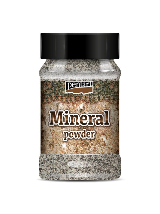 Pentart Mineral Pulver 130g - Leucit mittel - Bastelschachtel - Pentart Mineral Pulver 130g - Leucit mittel