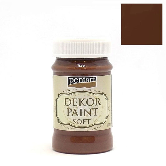 Dekor Paint Soft matt 100ml - braun - Bastelschachtel - Dekor Paint Soft matt 100ml - braun