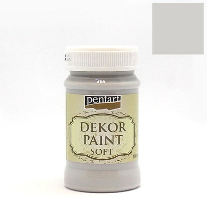 Dekor Paint Soft matt 100ml - grau - Bastelschachtel - Dekor Paint Soft matt 100ml - grau