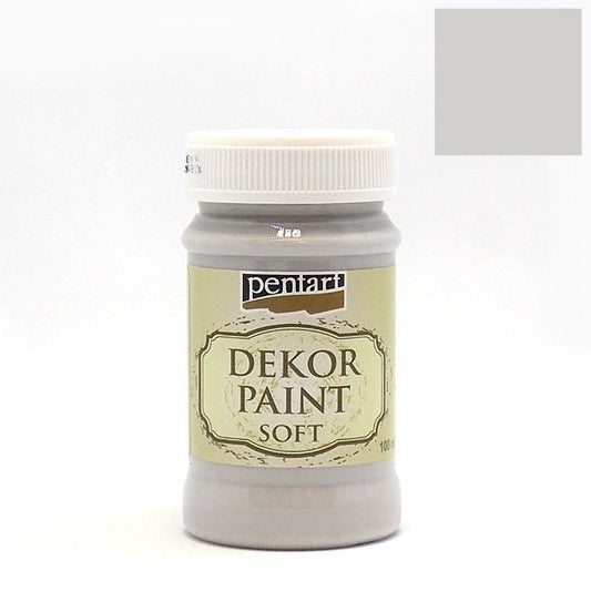 Dekor Paint Soft matt 100ml - grau - Bastelschachtel - Dekor Paint Soft matt 100ml - grau