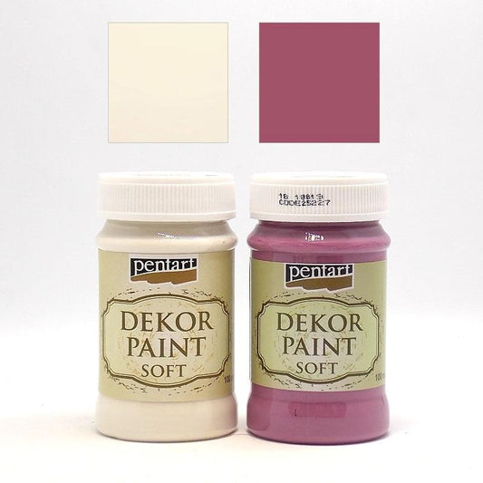 Dekor Paint Soft Set 2x100ml - Set 2. - Bastelschachtel - Dekor Paint Soft Set 2x100ml - Set 2.