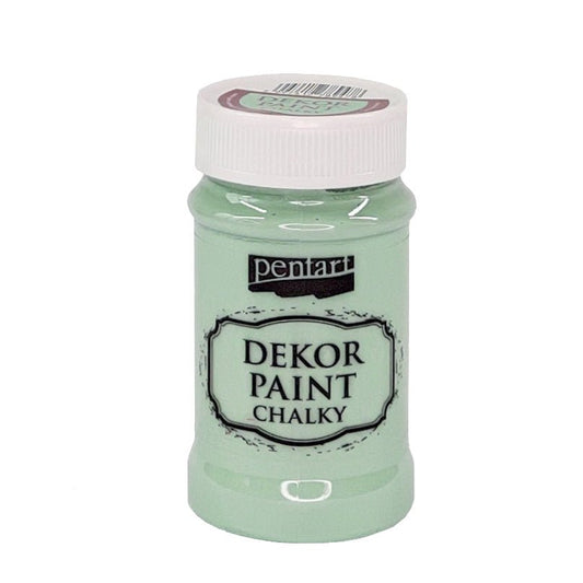 Pentart Dekor Paint Chalky matt 100ml - patina grün - Bastelschachtel - Pentart Dekor Paint Chalky matt 100ml - patina grün