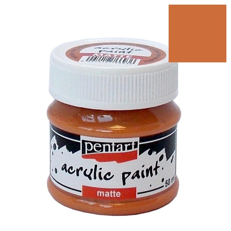 Pentart Acrylfarbe matt 50ml - rotlehm - Bastelschachtel - Pentart Acrylfarbe matt 50ml - rotlehm