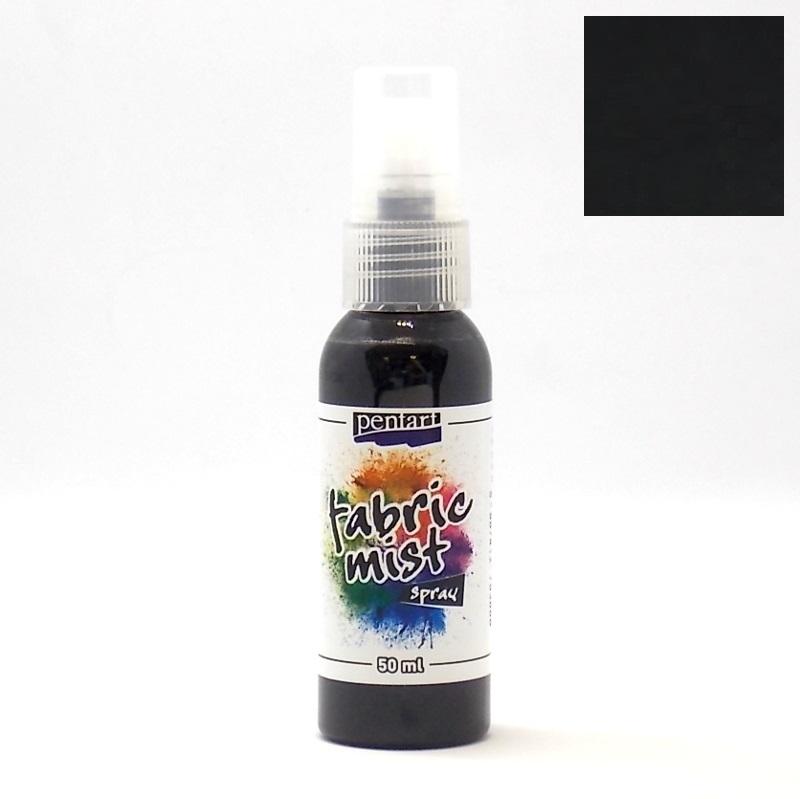 Pentart Textilfarben Spray 50ml - schwarz - Bastelschachtel - Pentart Textilfarben Spray 50ml - schwarz