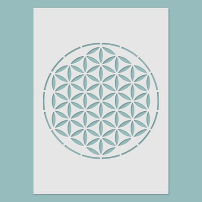 Schablone 14,5x20cm - The flower of life - Bastelschachtel - Schablone 14,5x20cm - The flower of life