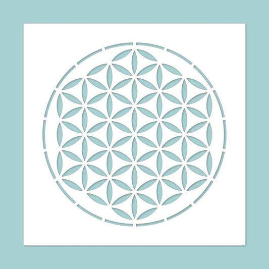 Schablone 24,5x24,5cm - The flower of life - Bastelschachtel - Schablone 24,5x24,5cm - The flower of life